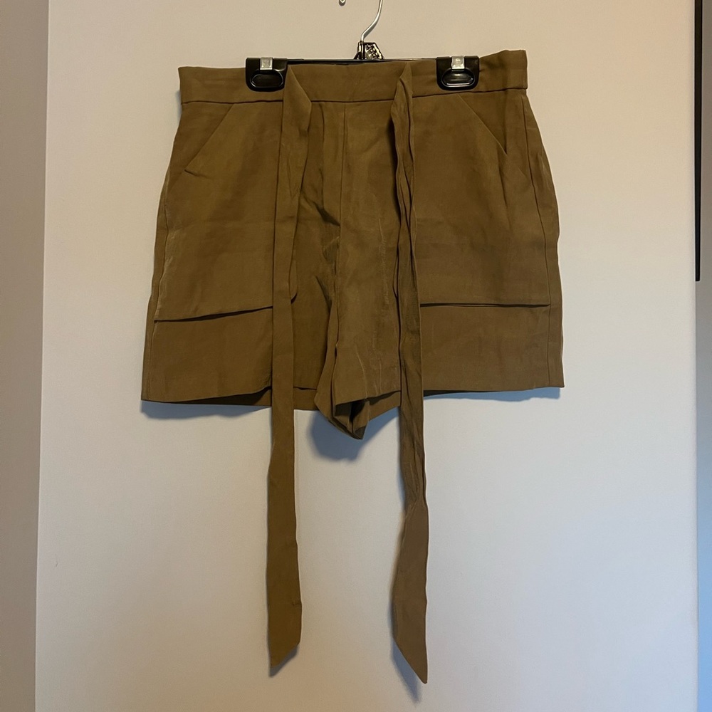 Olive shorts from Mango